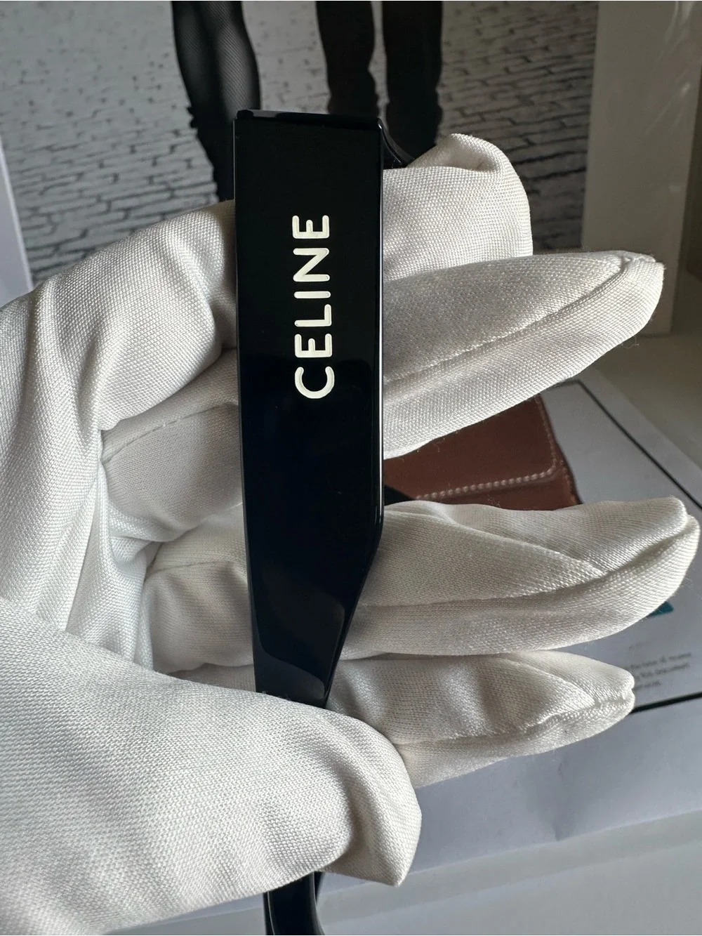 Authentic CELINE Monochroms CL40197U 01A Black Cat Eye Sunglasses NWT COA
